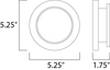ET2 Alumilux Sconce Outdoor Wall Mount Model: E41380-BZ Line Drawing