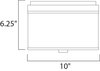 ET2 Elements Flush Mount Model: E95000-100OI Line Drawing