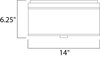 ET2 Elements Flush Mount Model: E95002-100OI Line Drawing