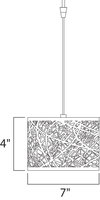 ET2 Inca Rapidjack Pendant Model: EP96070-10PC Line Drawing