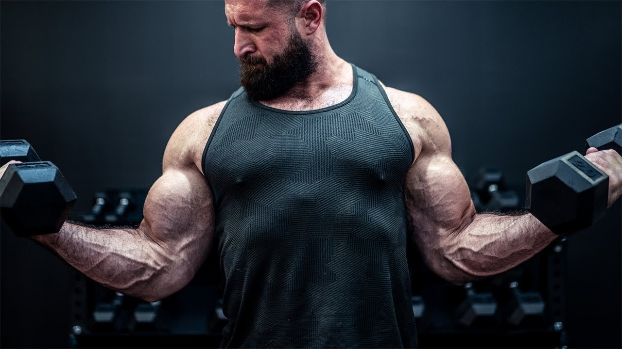 hantelställ med hantlar