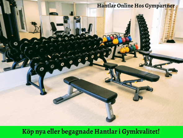 hantelställ med hantlar