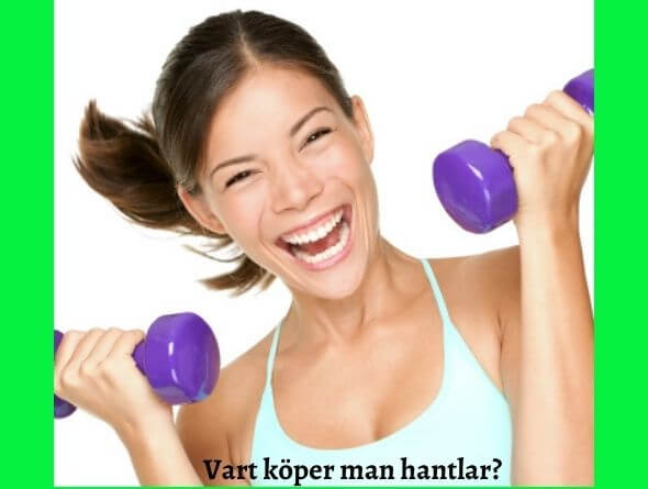 hantelställ med hantlar