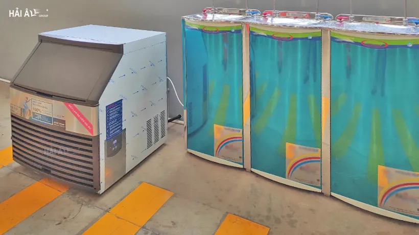 Máy Làm Đá Viên Hải Âu HA 100 máy làm đá viên hải âu HA 100 tại nhà máy