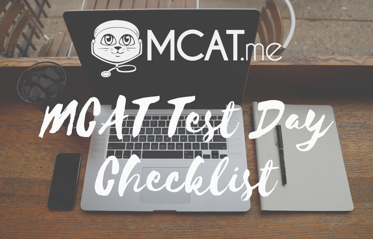 MCAT Test Day Checklist MCAT.me