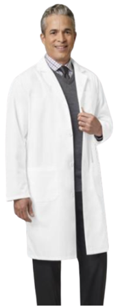 Men's Knee Length Lab Coat Poplin