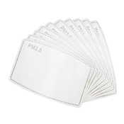 Face Mask Activated Carbon Filters Meltblown Non-Woven Cloth 5 Layers Filters