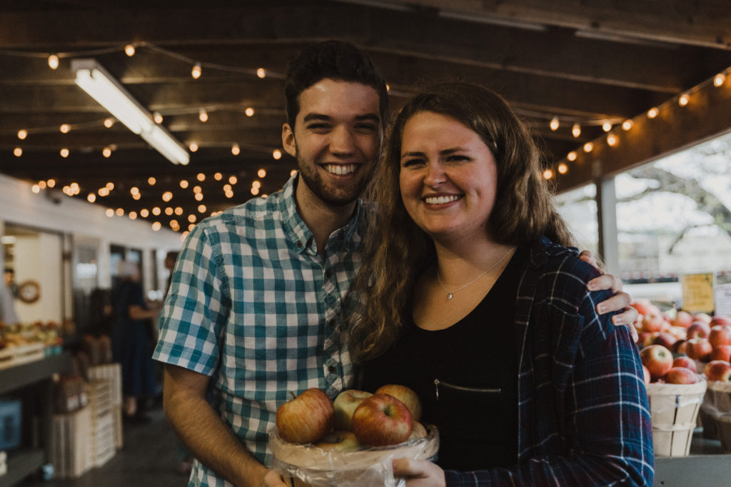 fifers orchard laughing couple