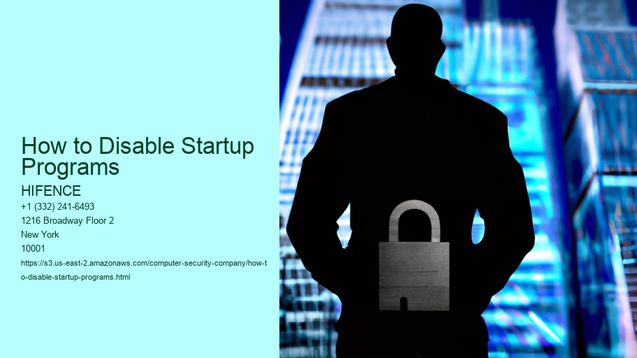 How to Disable Startup Programs