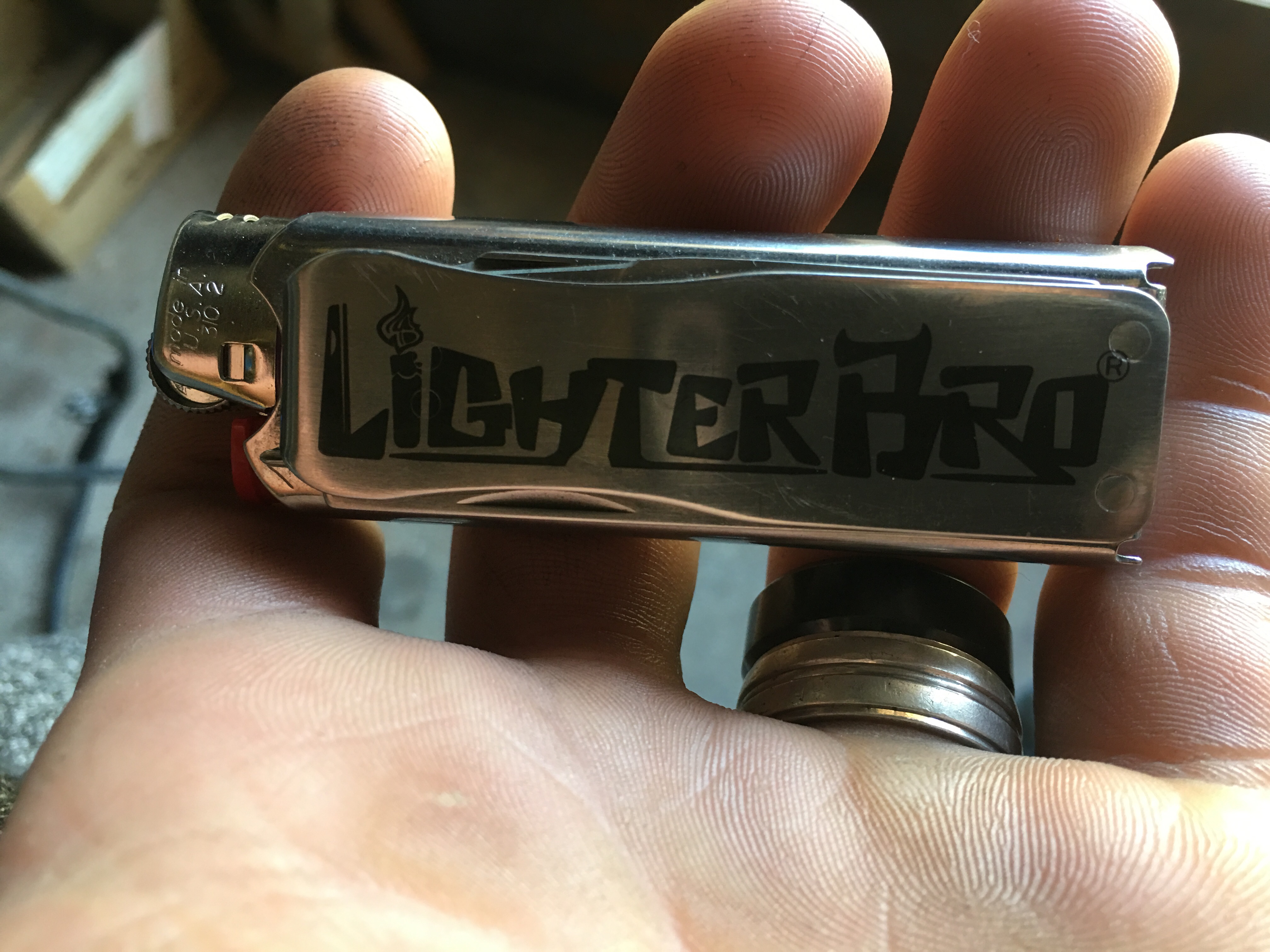 LighterBro® Silver Lighter Holder & MultiTool Case
