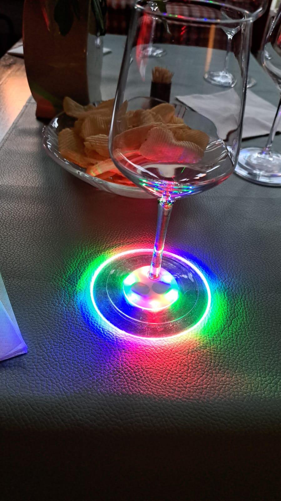 Sous-verres lumineux