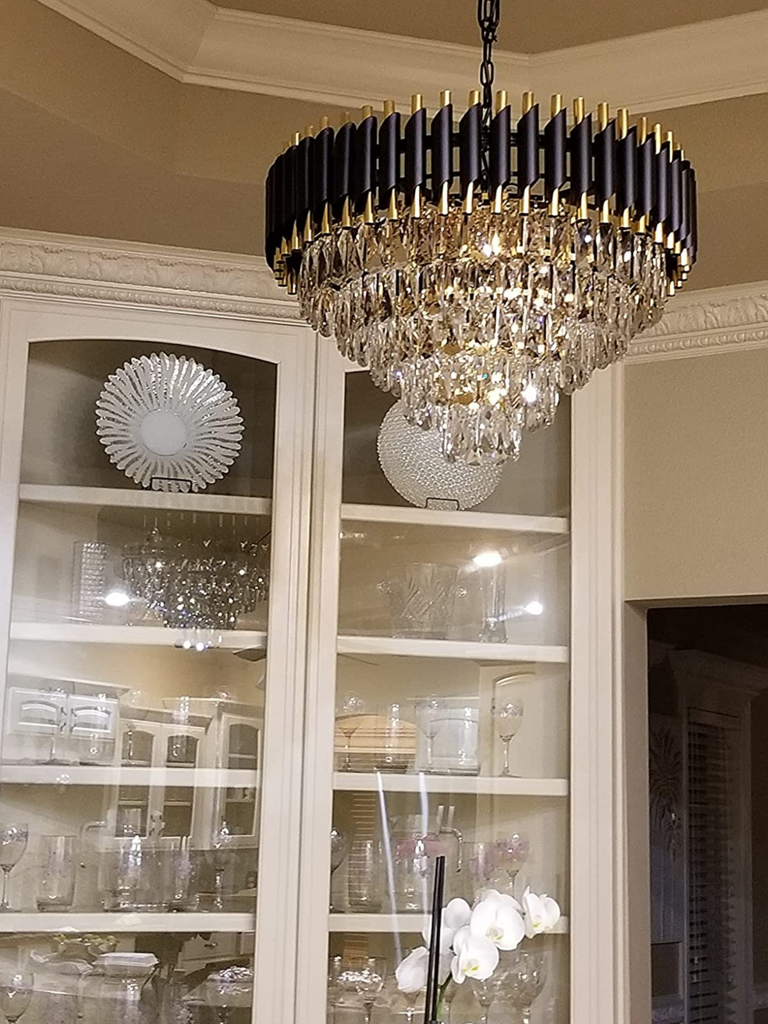 Black Copper Crystal Chandelier