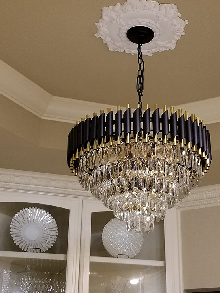 Black Copper Crystal Chandelier