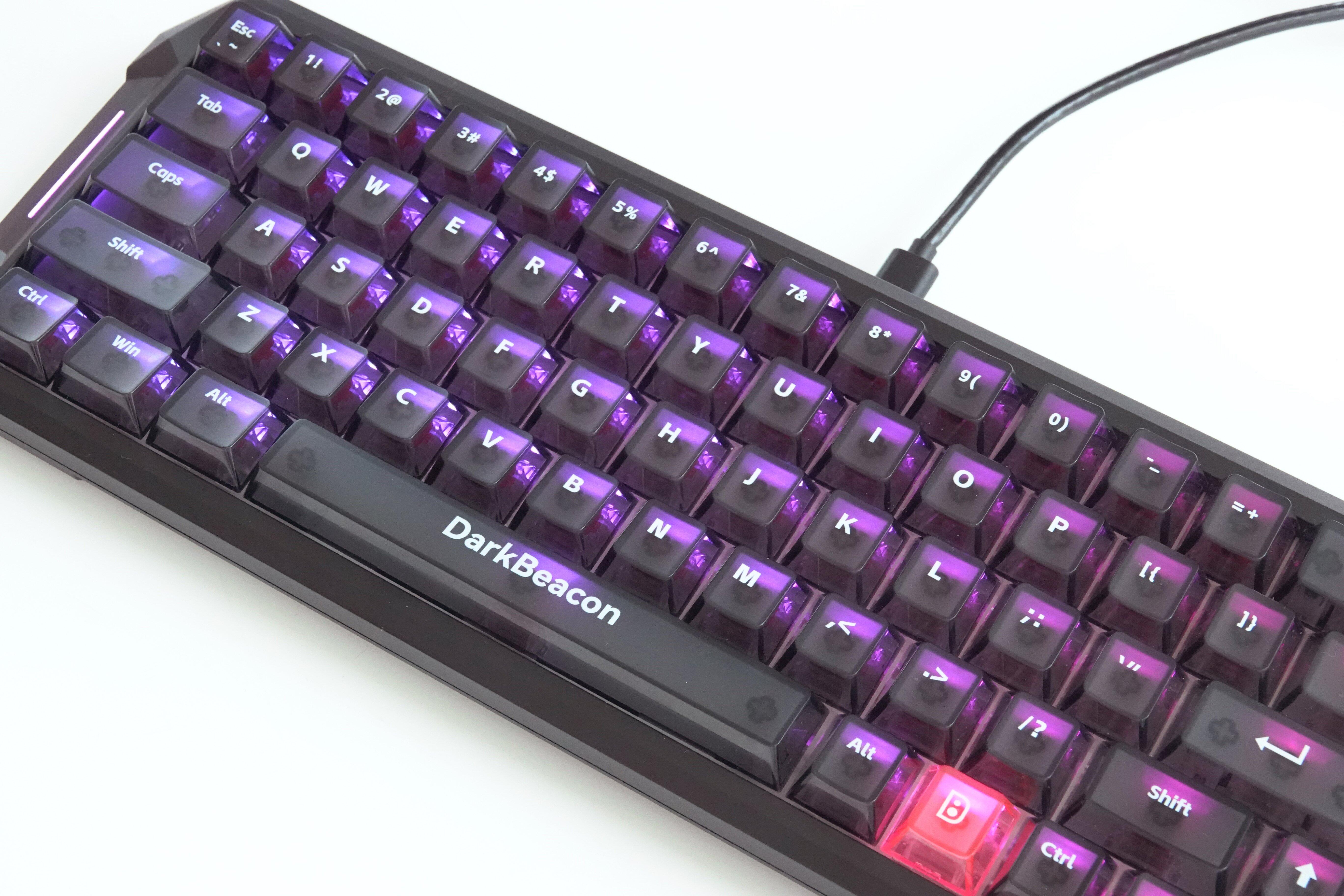 DarkBeacon Flux 68 Black 65% Hall Effect AI-Customizable Gaming