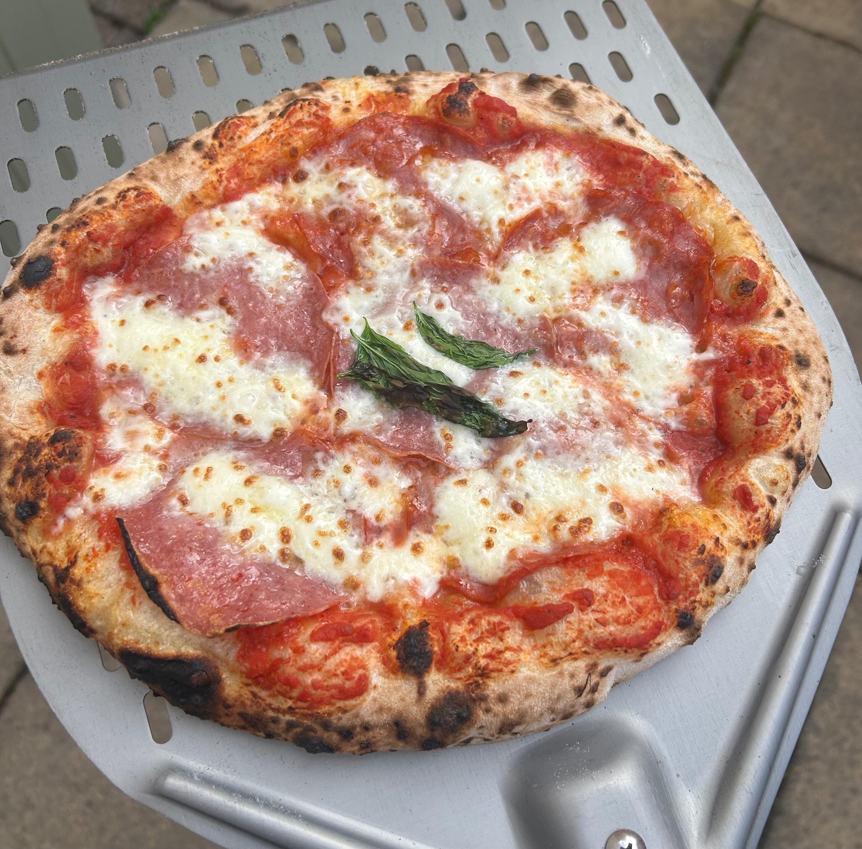 Pizza made by a Dough Dorks customer