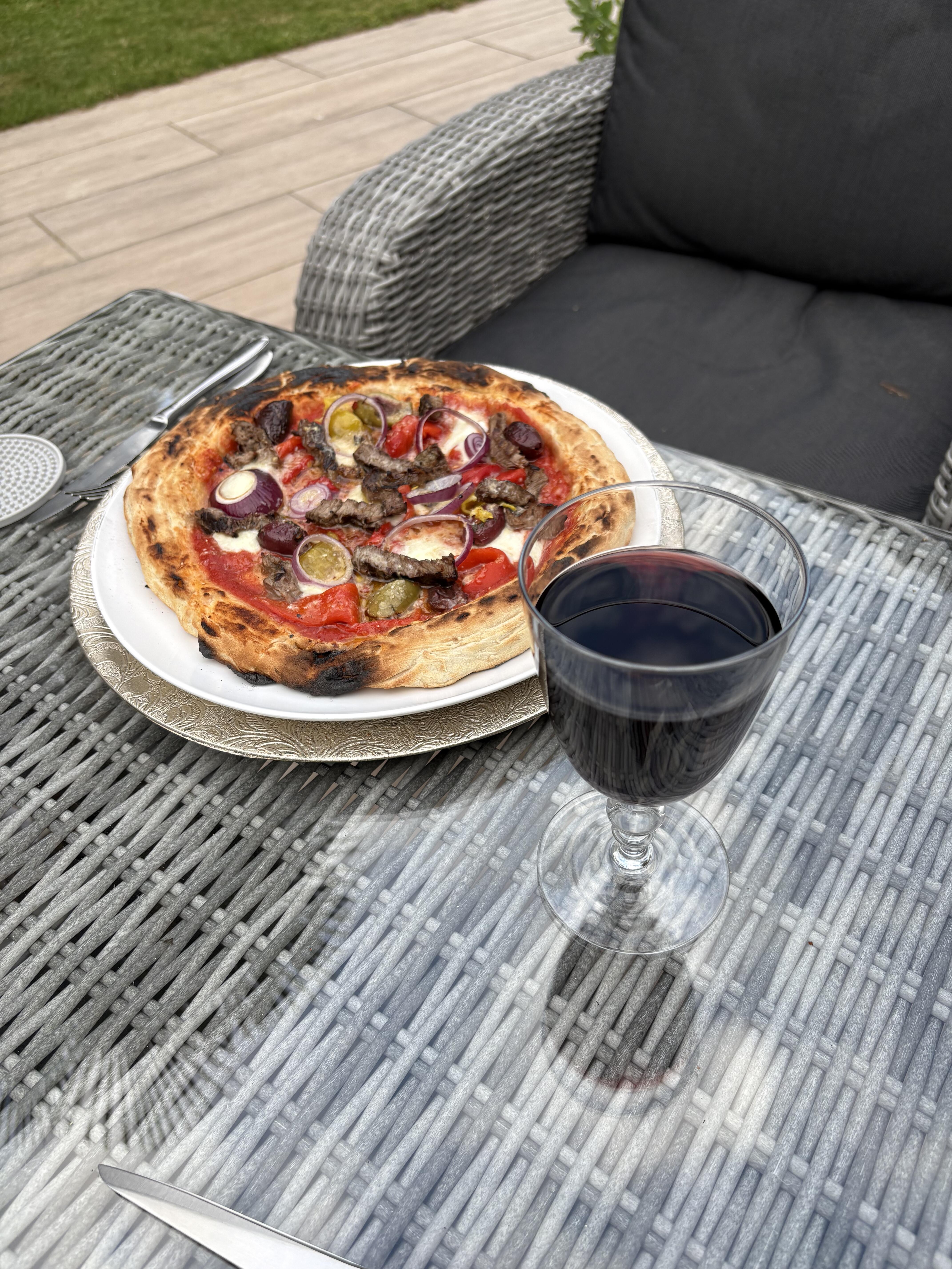 Pizza made by a Dough Dorks customer