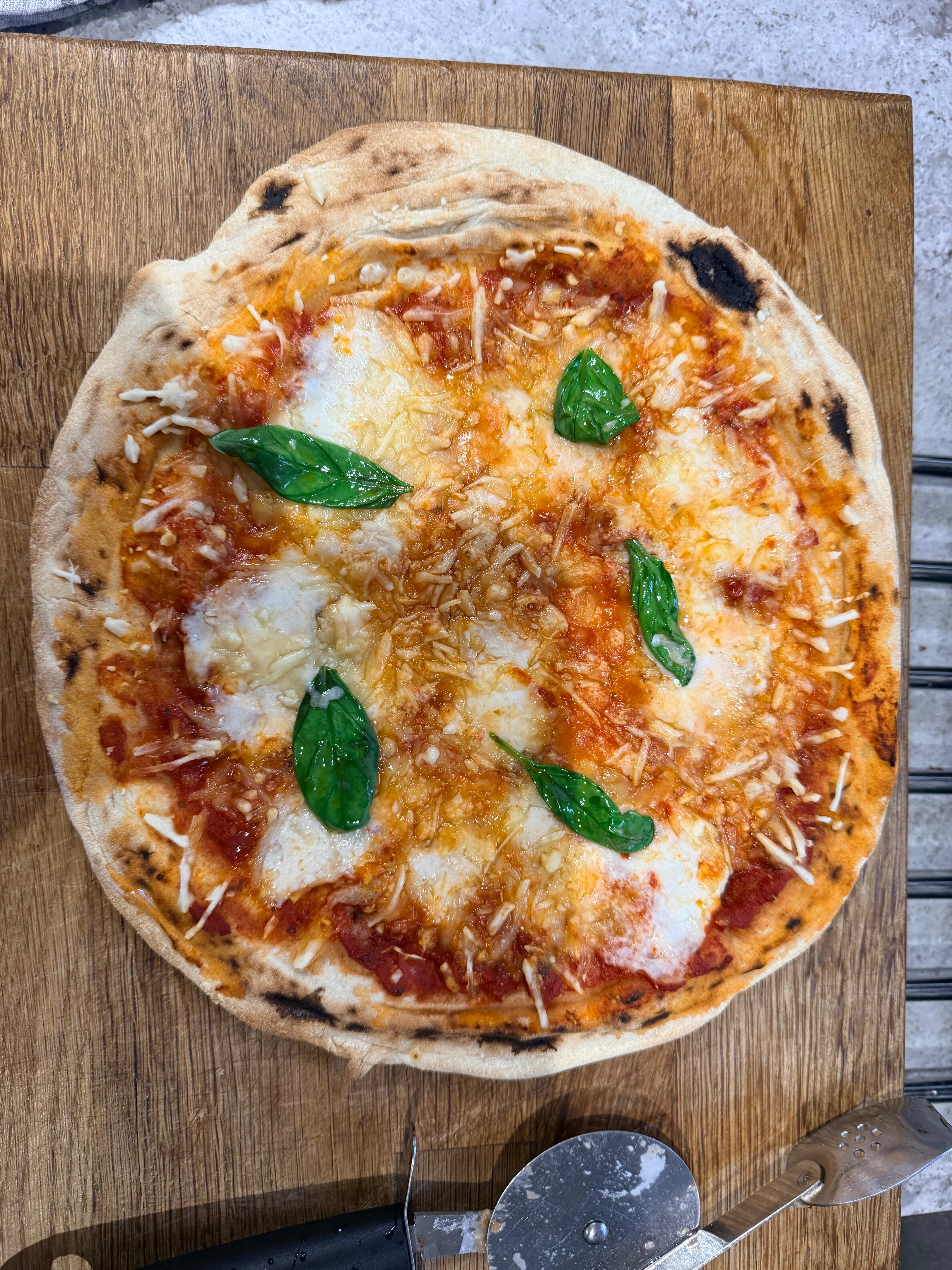 Pizza made by a Dough Dorks customer