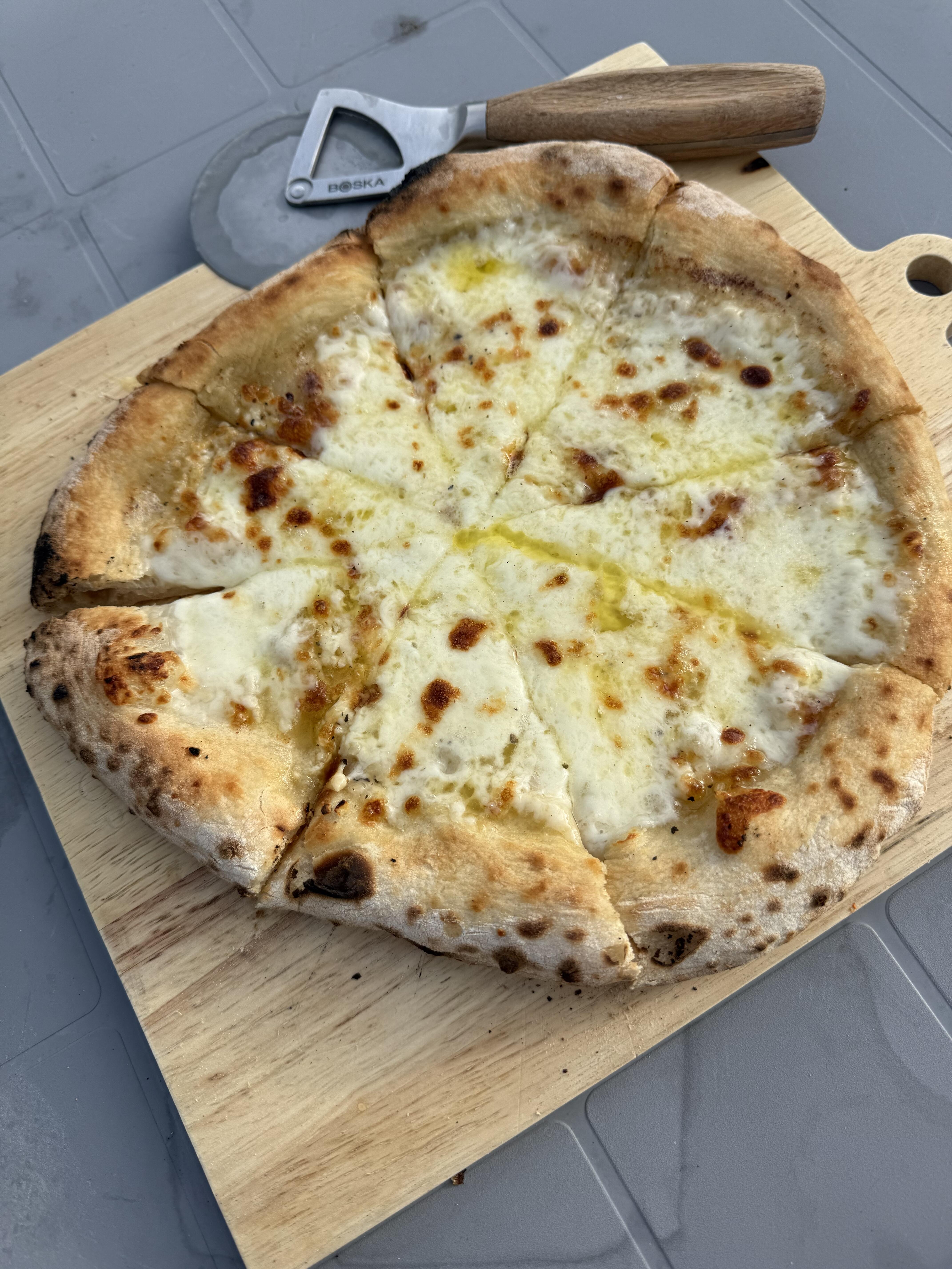 Pizza made by a Dough Dorks customer