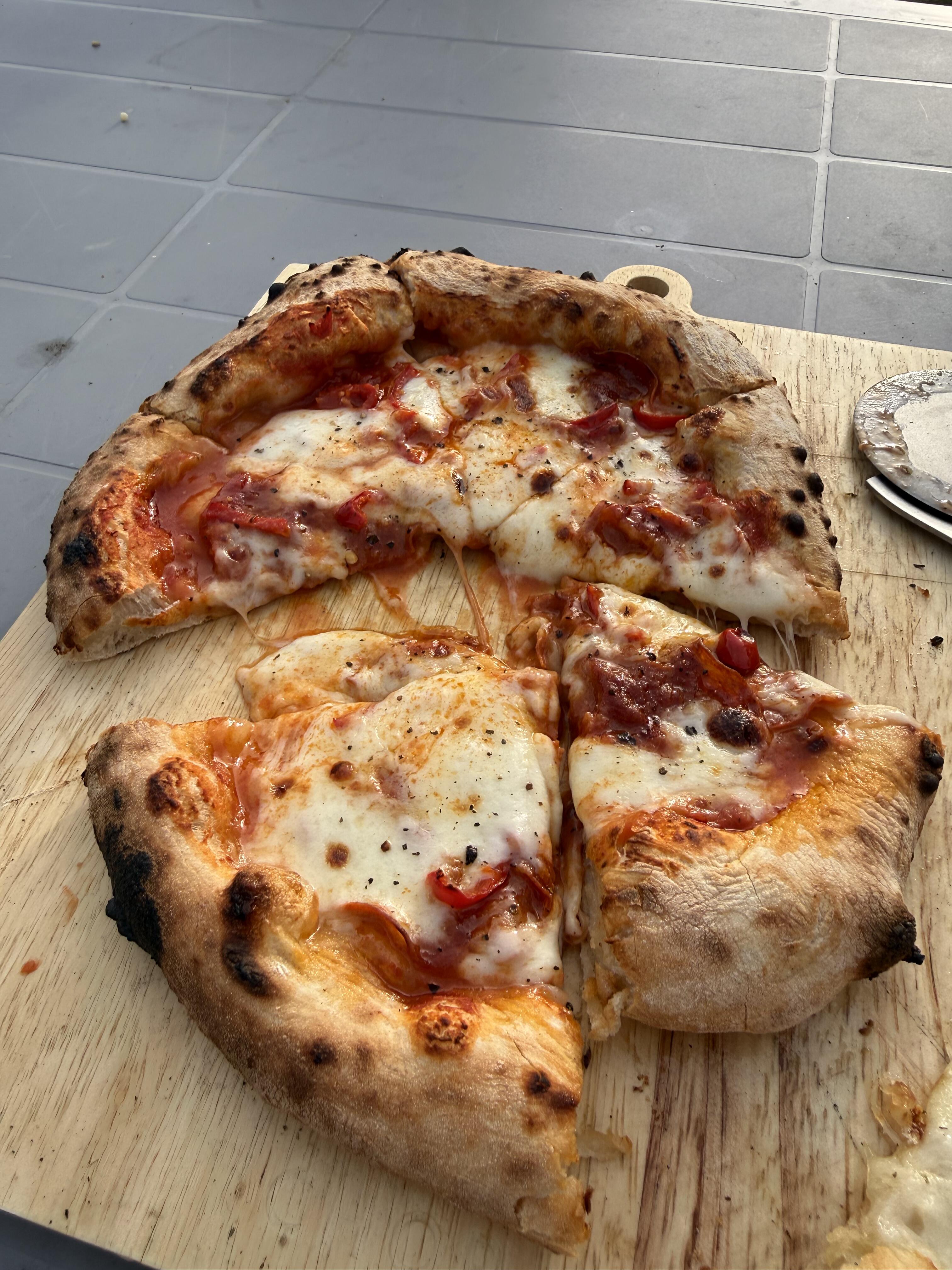 Pizza made by a Dough Dorks customer
