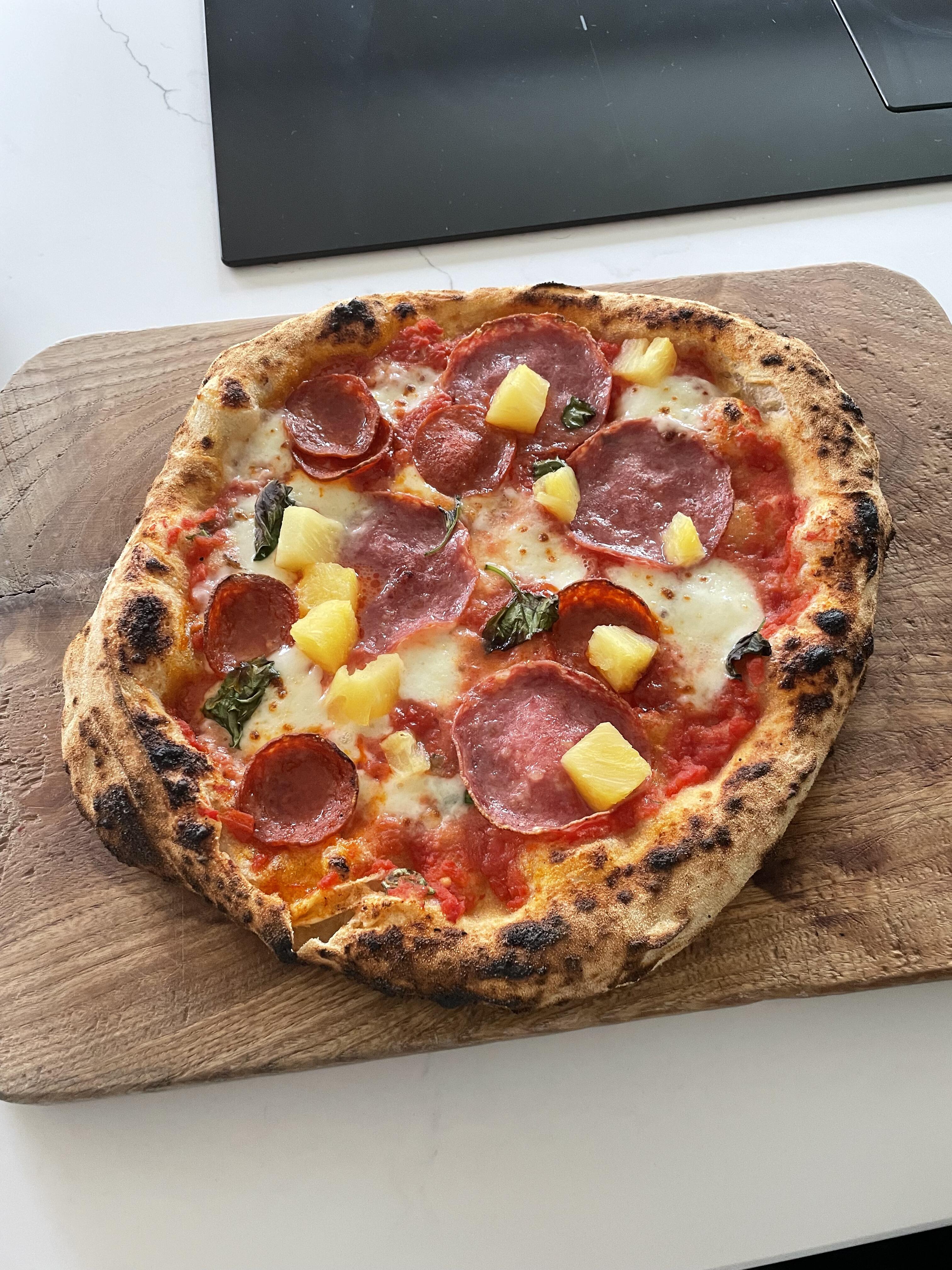 Pizza made by a Dough Dorks customer