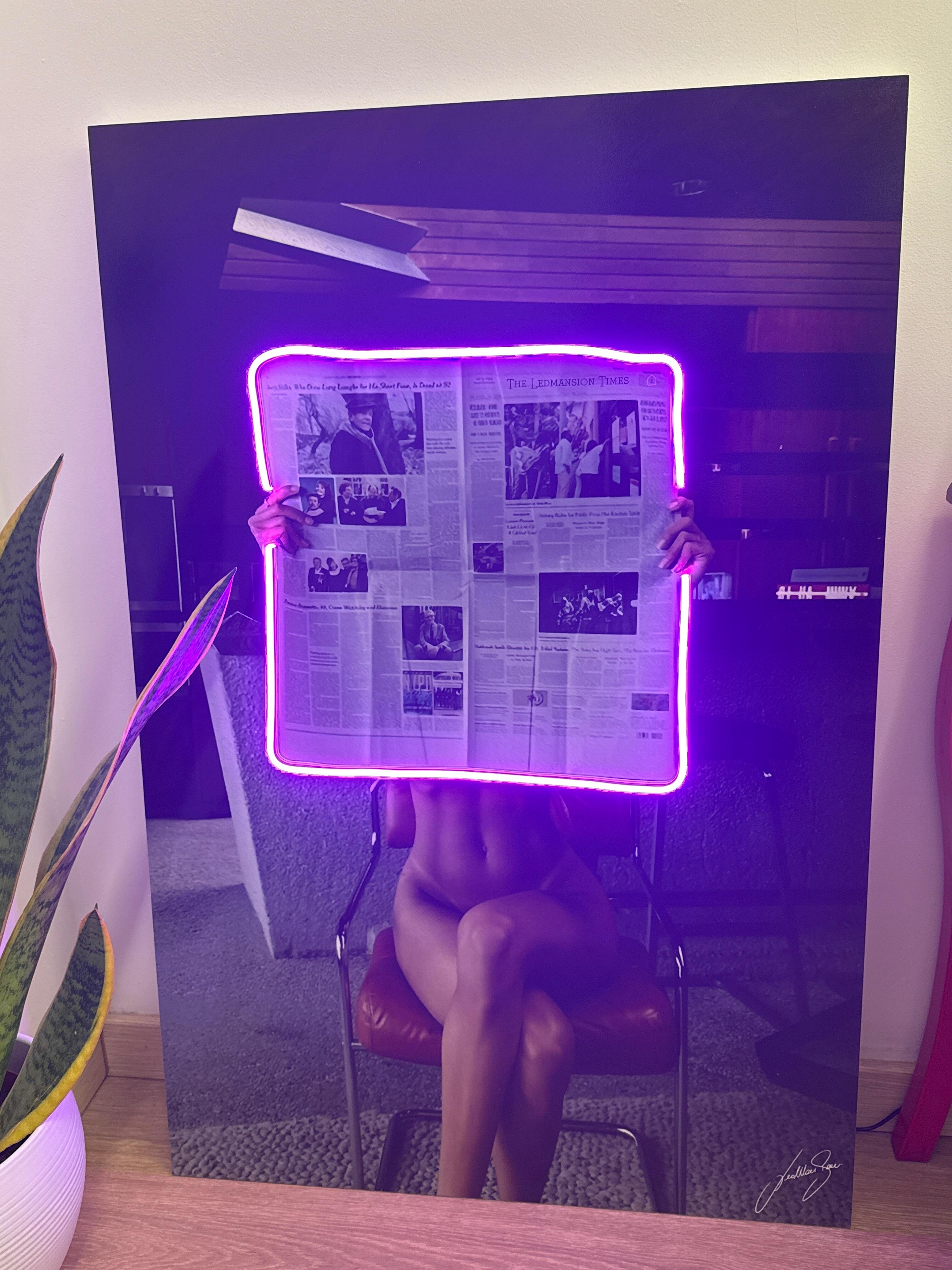 Lighted Painting | Zeus Censored LED Wall Art | LEDMansion