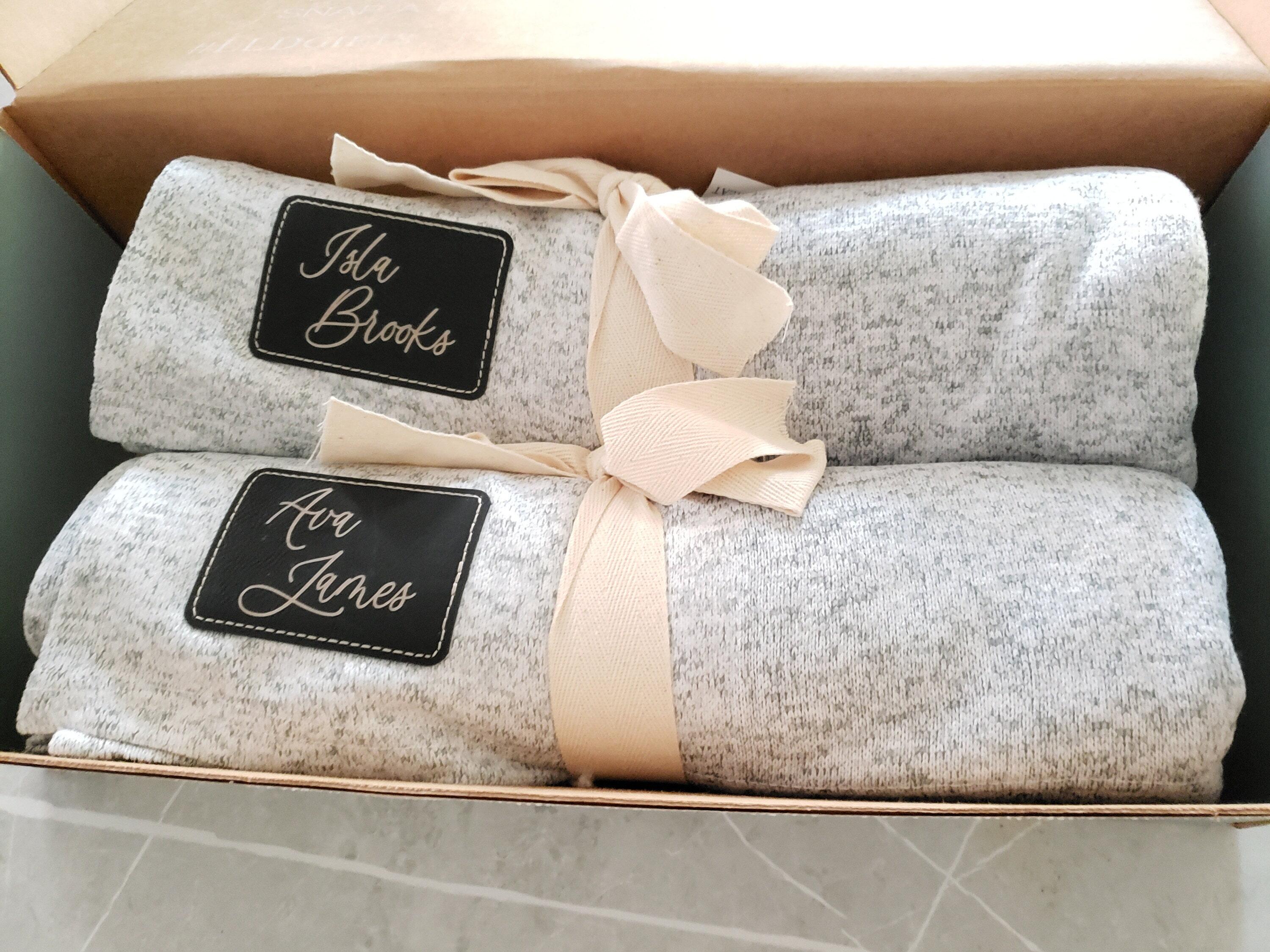 Customer photo of their sweater fleece blanket