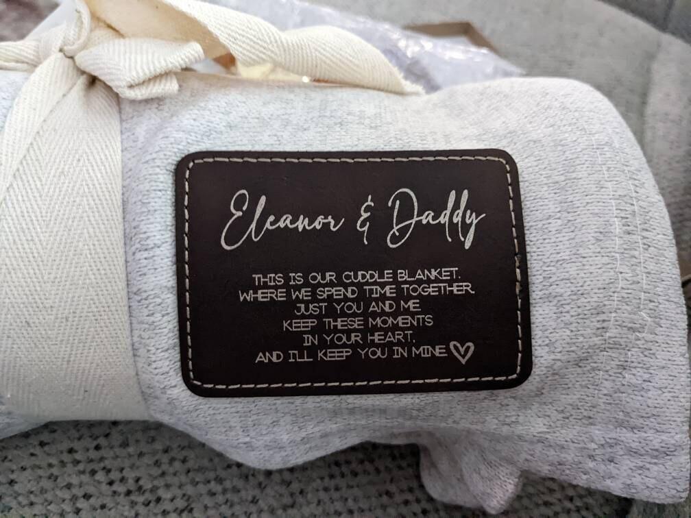 Customer photo of their sweater fleece blanket