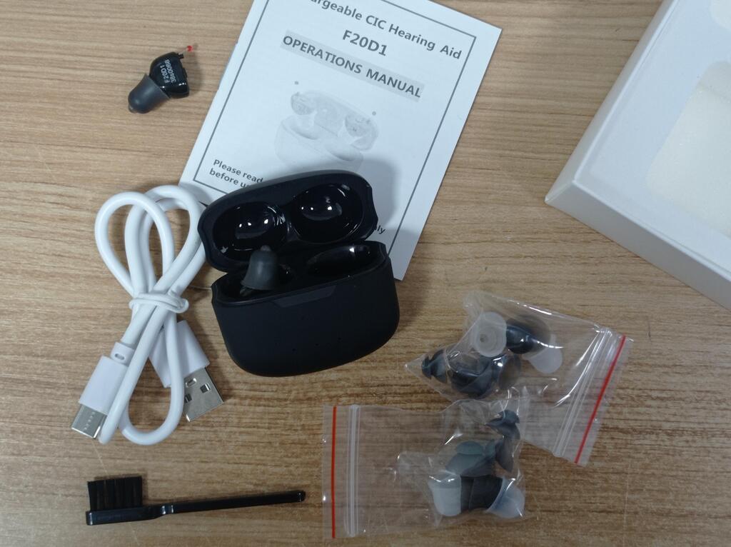 Rechargeable & Invisible Hearing Aid F20D1 , The Upgraded Version Stro