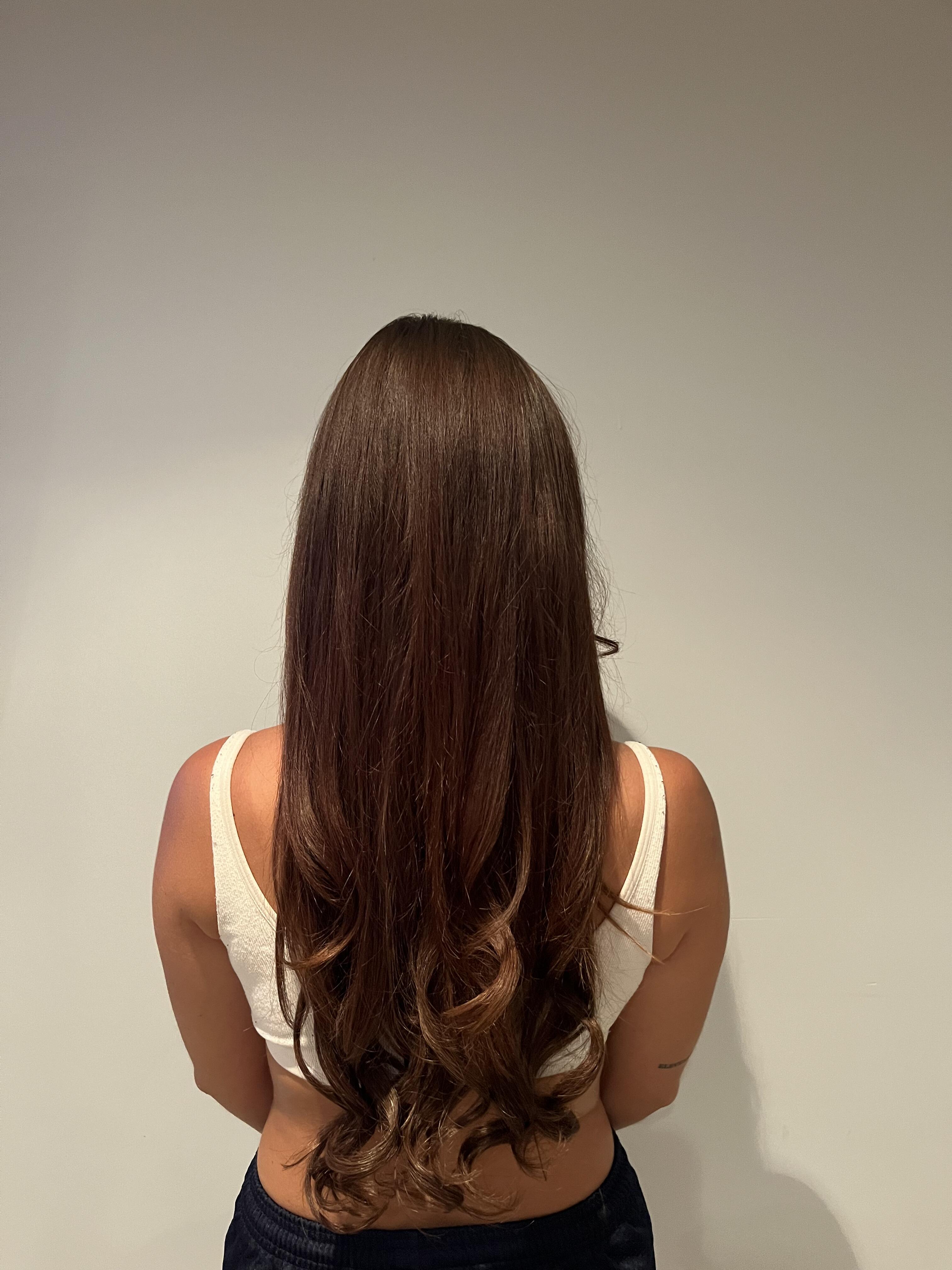 Customer wearing Muse extensions