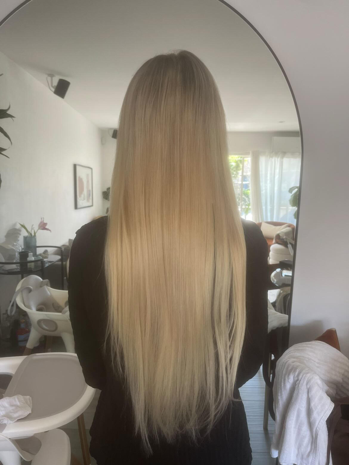 Customer wearing Muse extensions