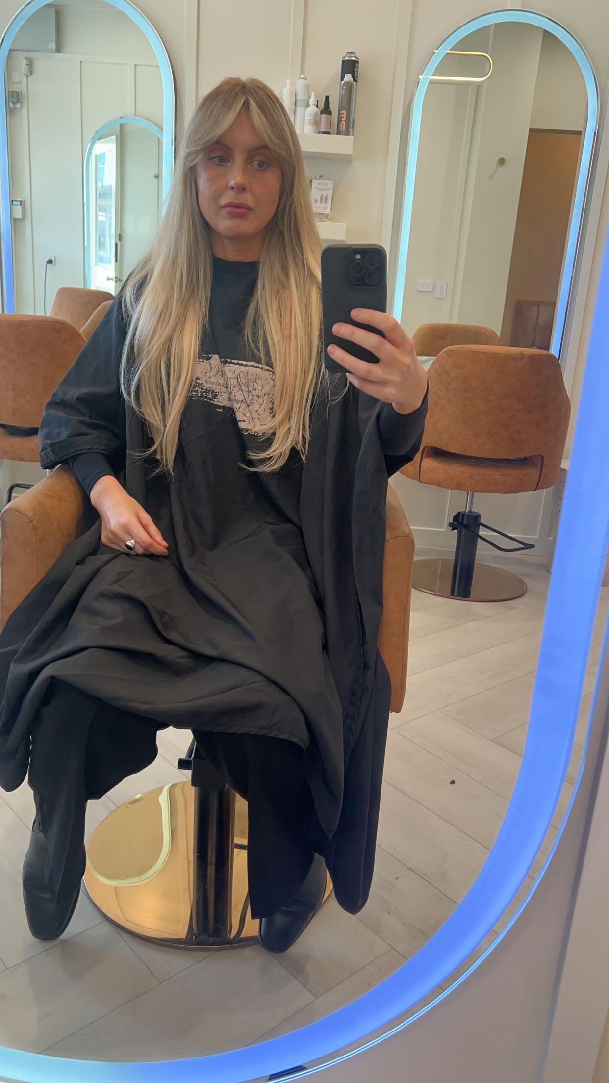 Customer wearing Muse extensions