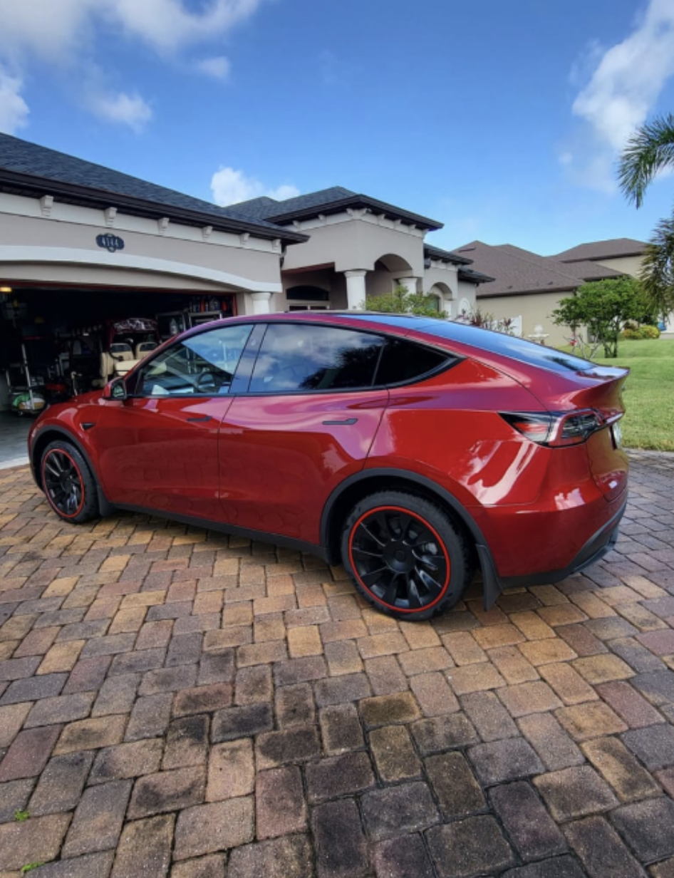 Teslahubs™ Aluminium Rim Protectors, Model 3, Y, S, X customer photo