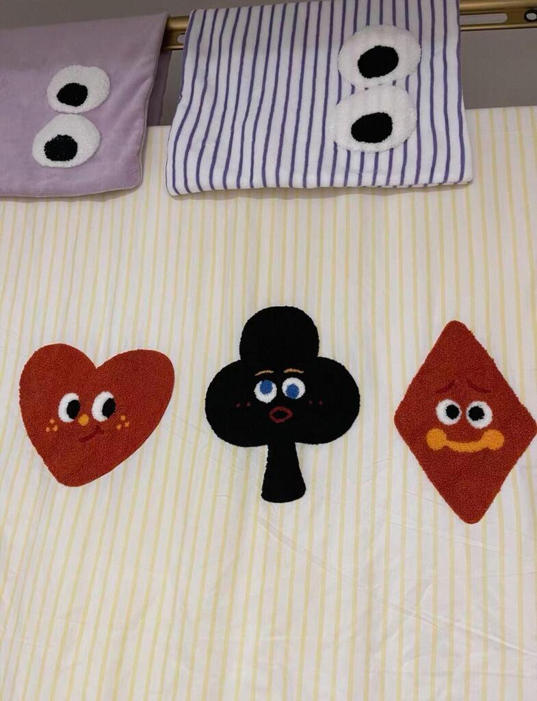 Cartoon Playing Card Bedding Set, customer photo