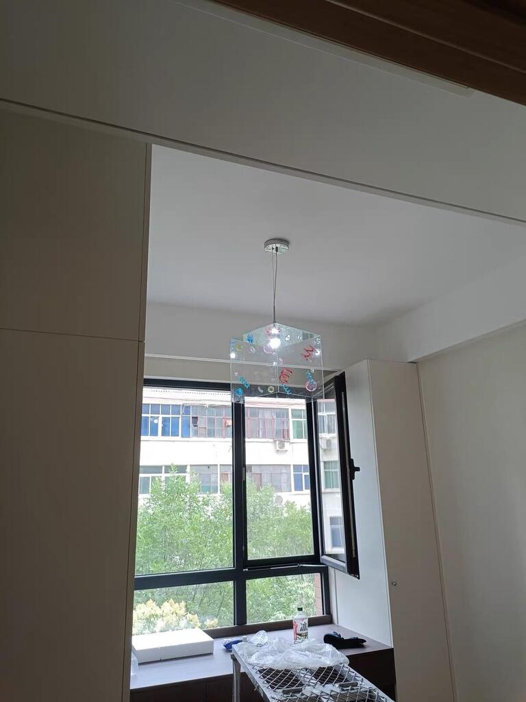 Mid-Century Colorful Glass Pendant Light, customer photo