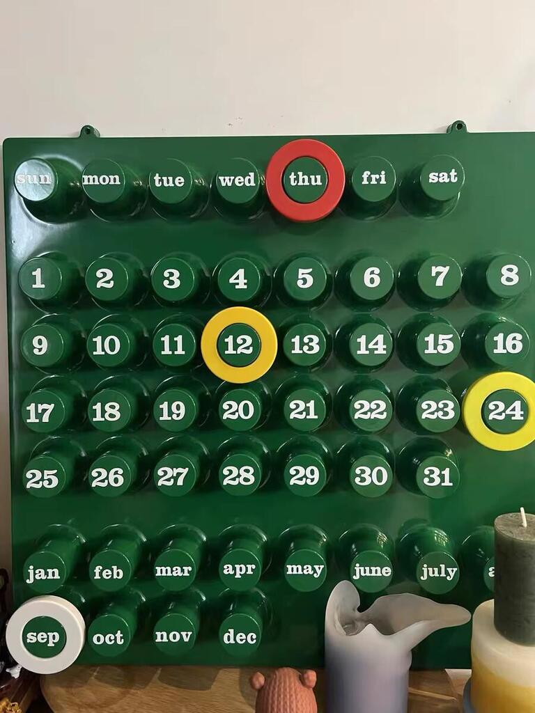 Perpetual Ring-a-Date Calendar Replica – Italian Wall Design