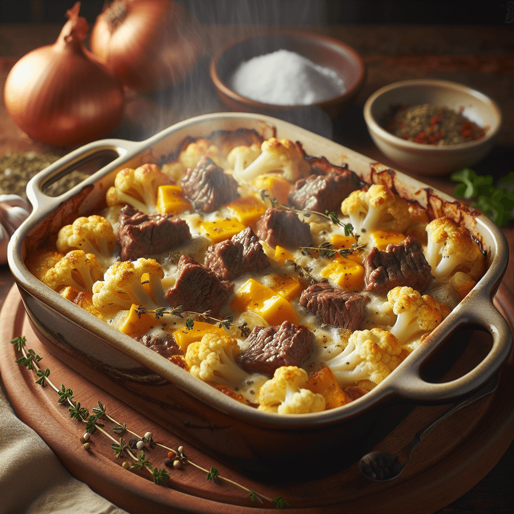 Beef and Cauliflower Casserole