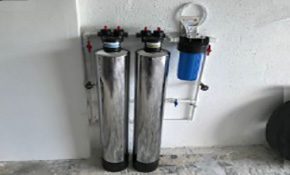 Kinetico Signature 735 Water Softener And A De Chlorinator Installed On City Water Water Treatment System Water Softener Water Treatment