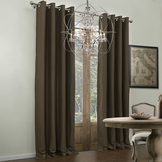 ผ้าม่านสีน้ำตาล สวยๆ