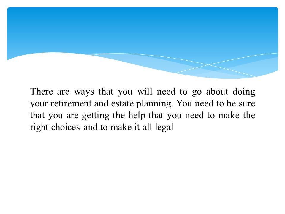 Ron Peoples Raleigh North Carolina Retirement and Estate Planning