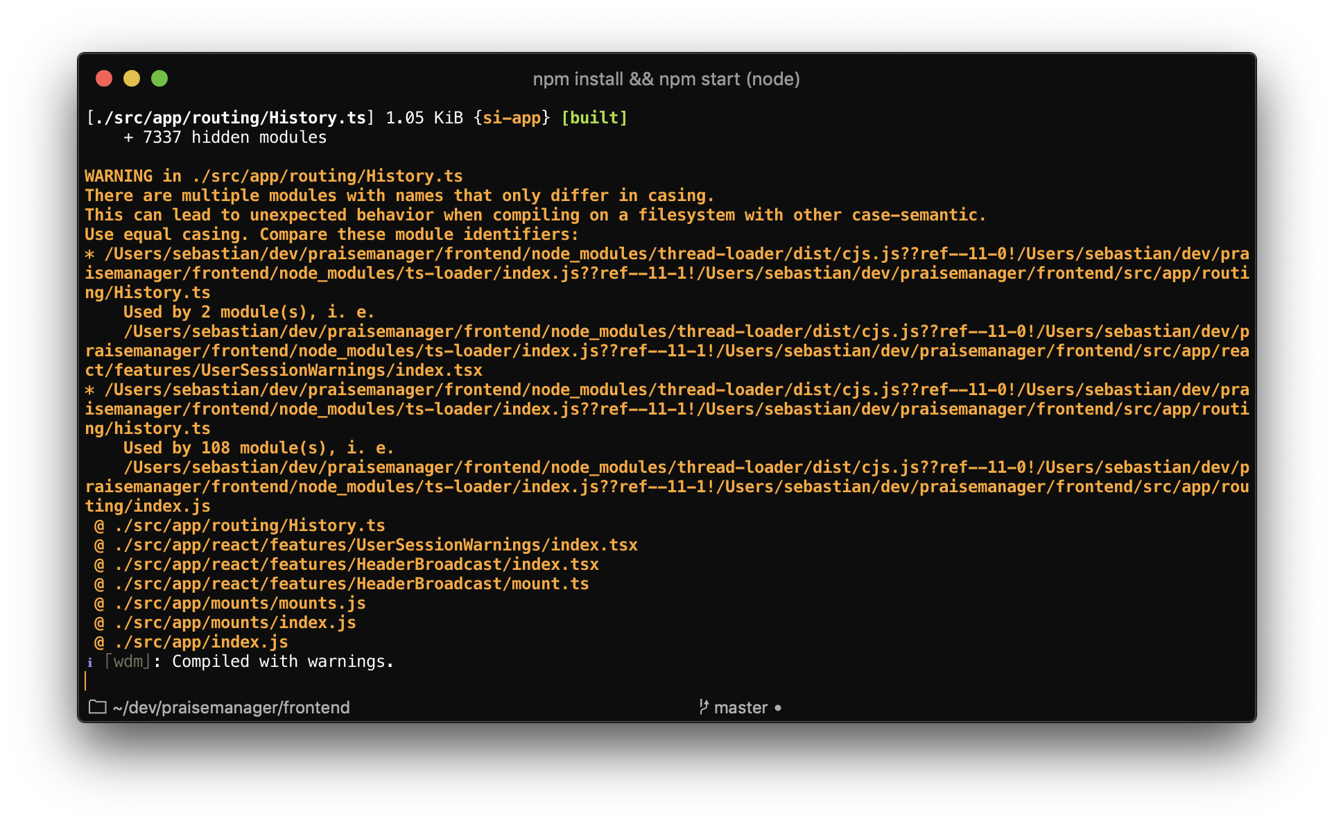 Case Sensitivity on macOS
