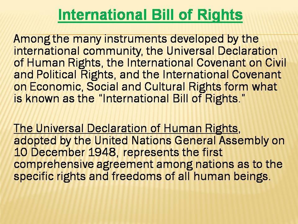 David Ford Avon CT - Various types of Sources of Human Rights