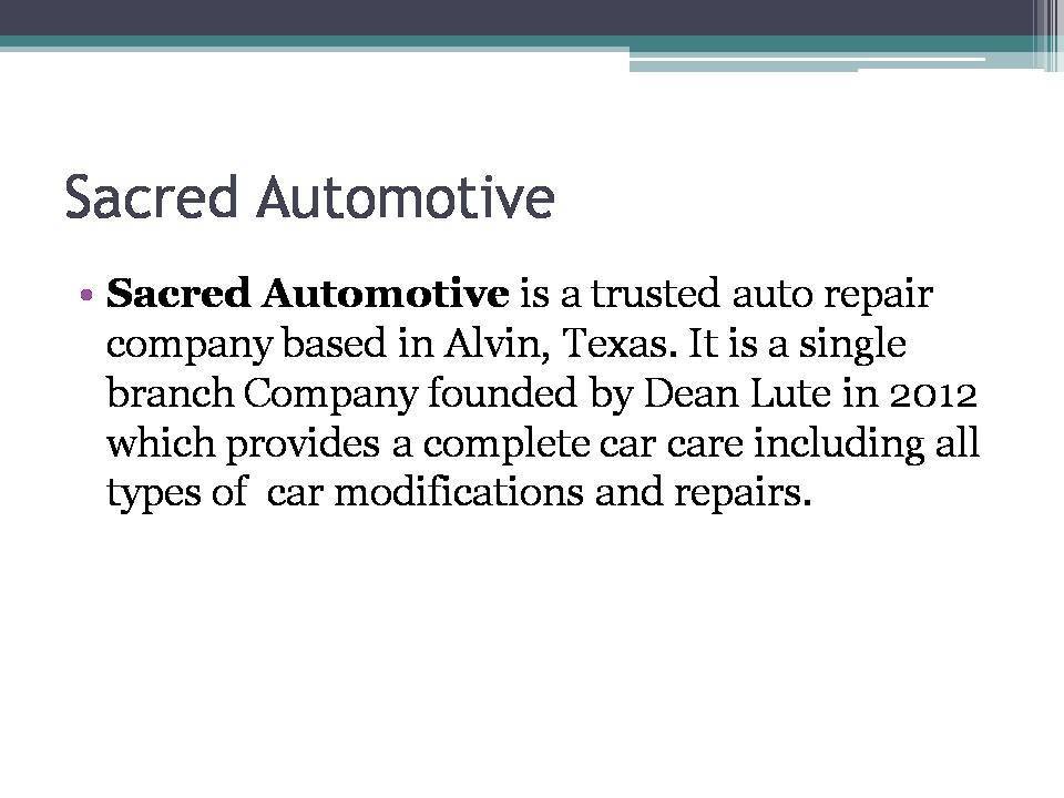 Car Maintenance Guide