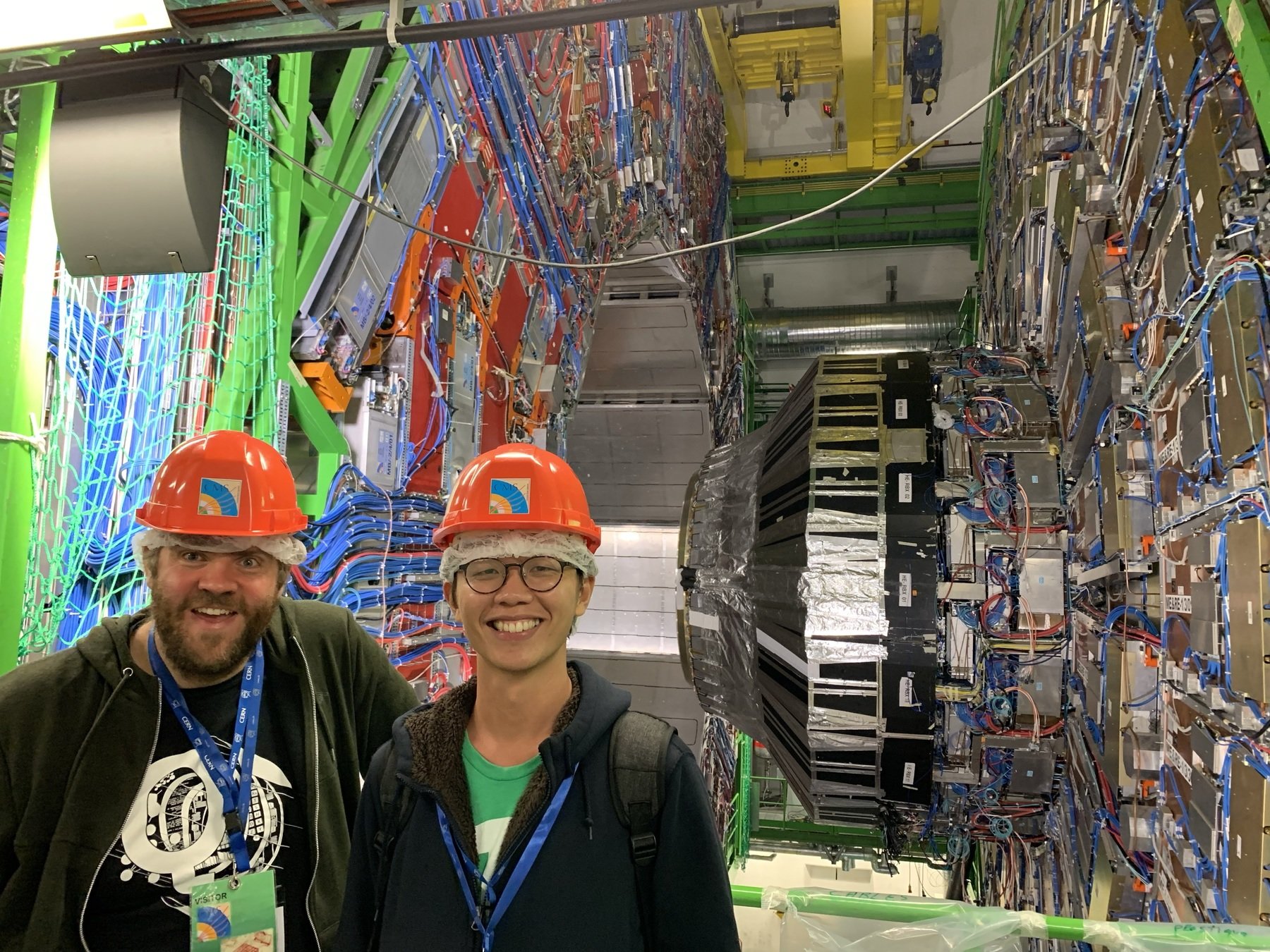 CMS detector visit with Dr. James Wootton