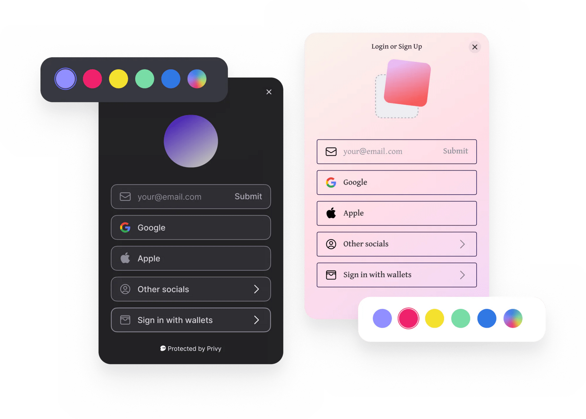Social login methods for web3 apps
