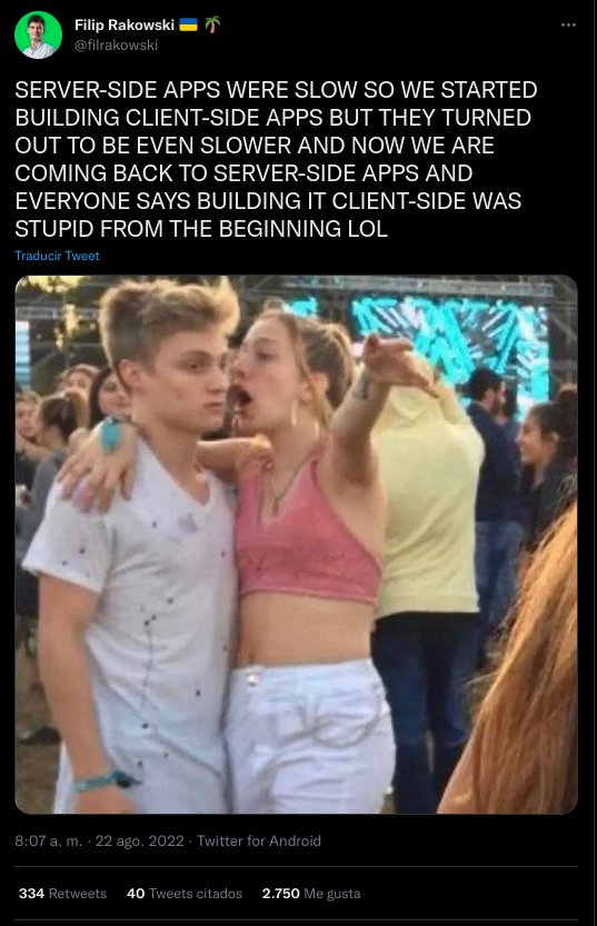 A joke about Server Side Apps