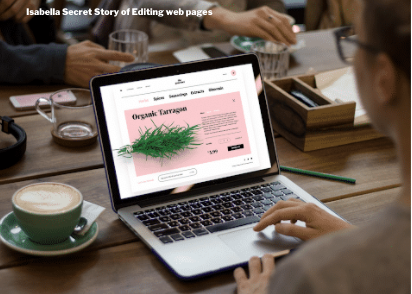 Isabella Secret Story of editing web pages