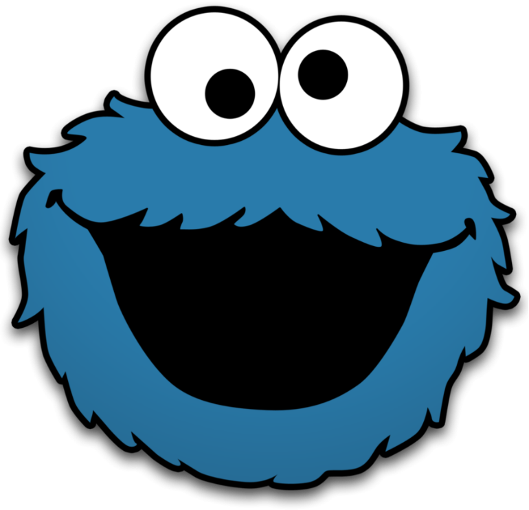 Faily / cookie monster head with a broad smile and rolling eyes. Source: http://tiny.cc/faily