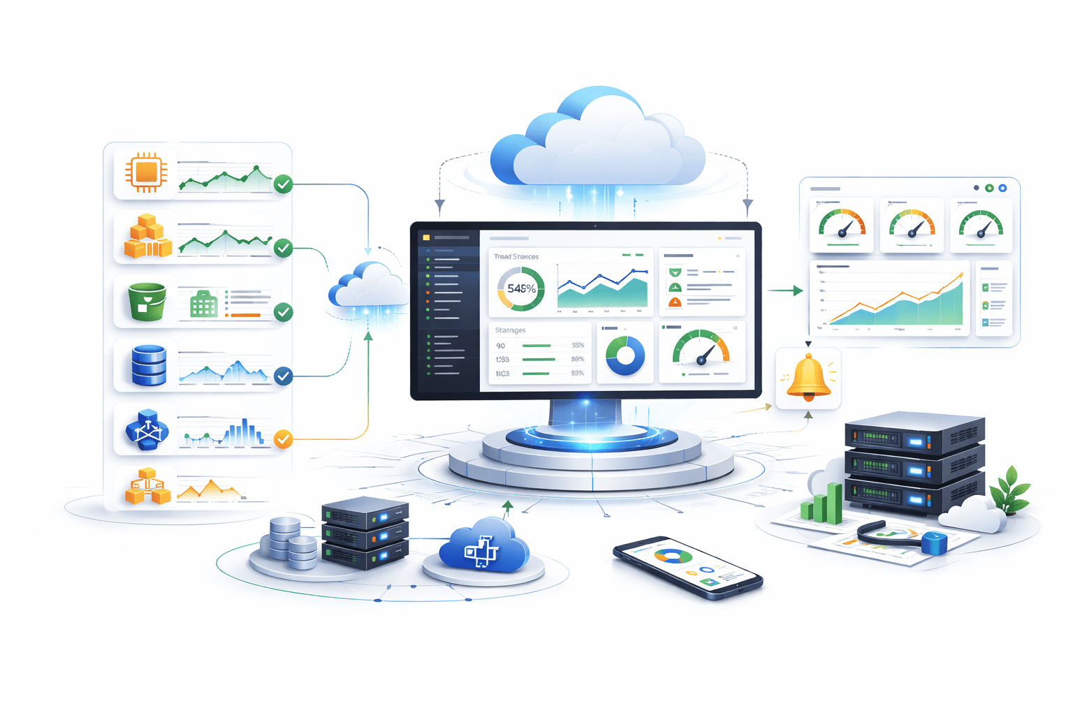 DevOps-Monitoring EC2, Monitoring S3, Custom Metrics, Integrated Dashboard