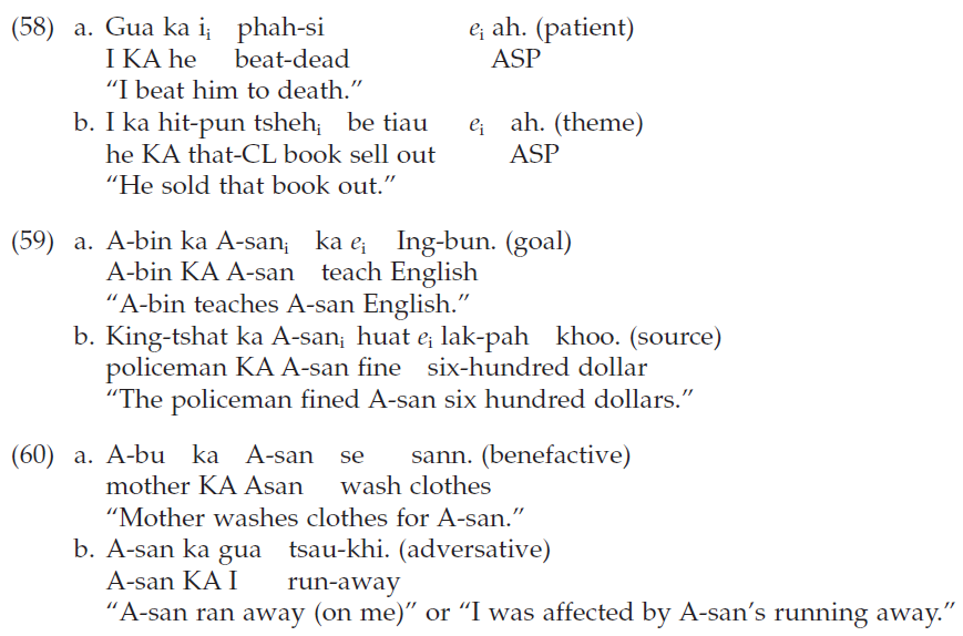 Taiwanese Hokkien/Southern Min