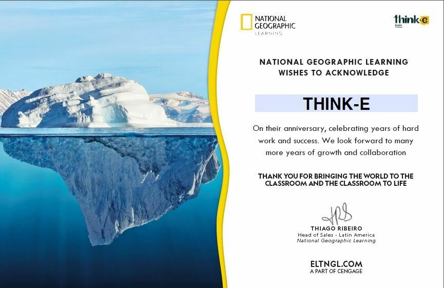 Think-E Colombia: Reconocido por National Geographic Learning en su aniversario